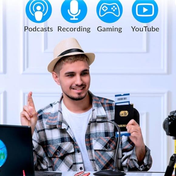 KLIM Talk USB Desk Microphone for Computer Compatible with Any PC Laptop Mac - Picture 2 of 6